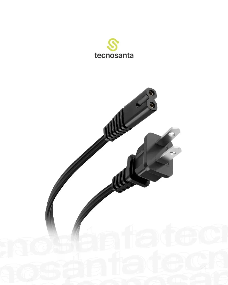 Cable de alimentación de 2 clavijas