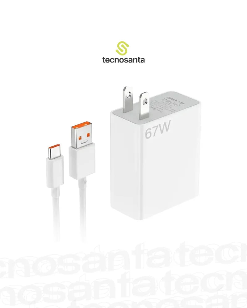 Cargador Xiaomi Carga Rapida 67W Tipo C
