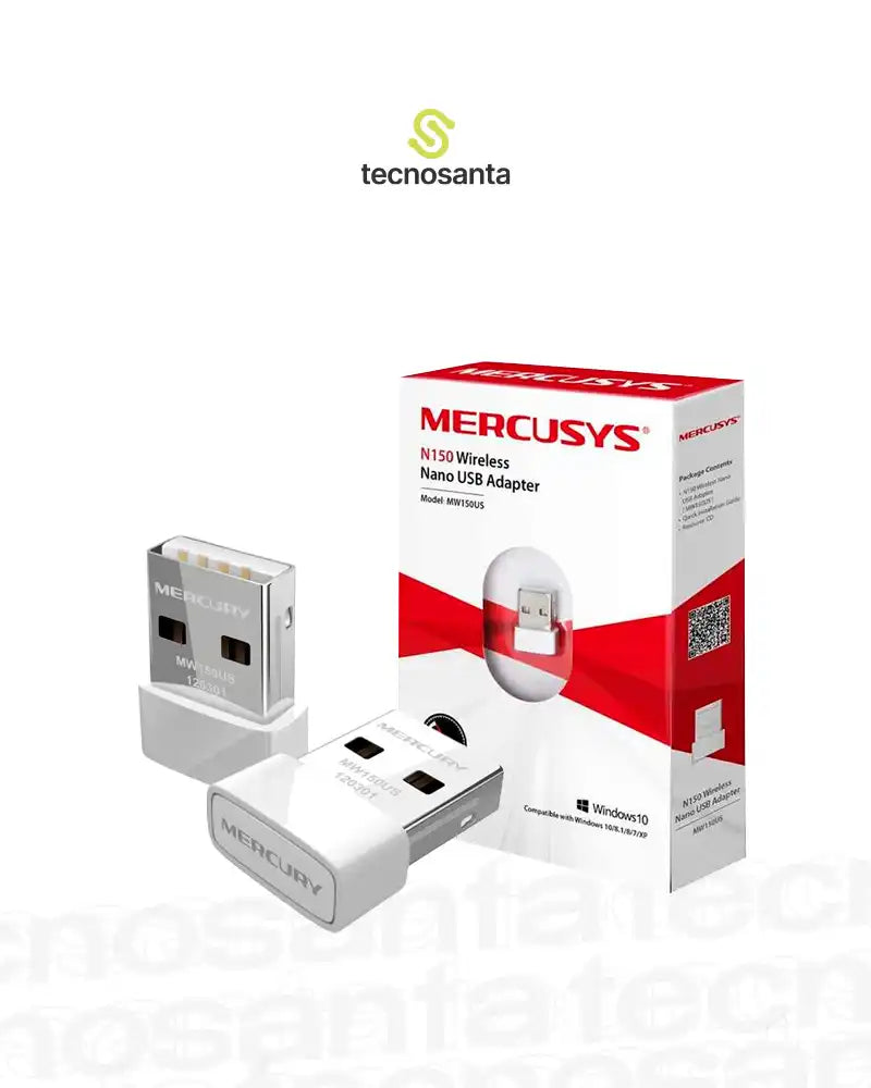 ADAPTADOR INALAMBRICO MERCUSYS MW150US - NANO USB - 150MBPS