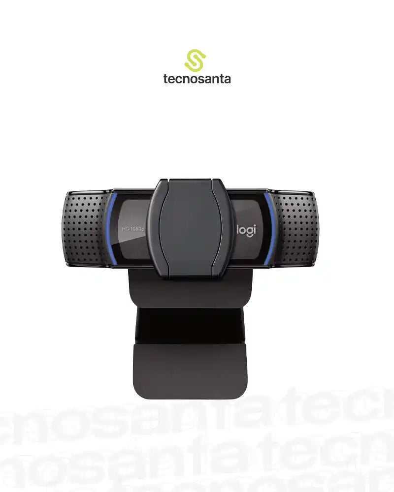 CAMARA WEB LOGITECH C920S PRO - FHD 1080P - 3MP - CAMPO VISUAL 78° - MICROFONO ESTEREO - USB-A - NEGRA - CON CLIP Y OBTURADOR