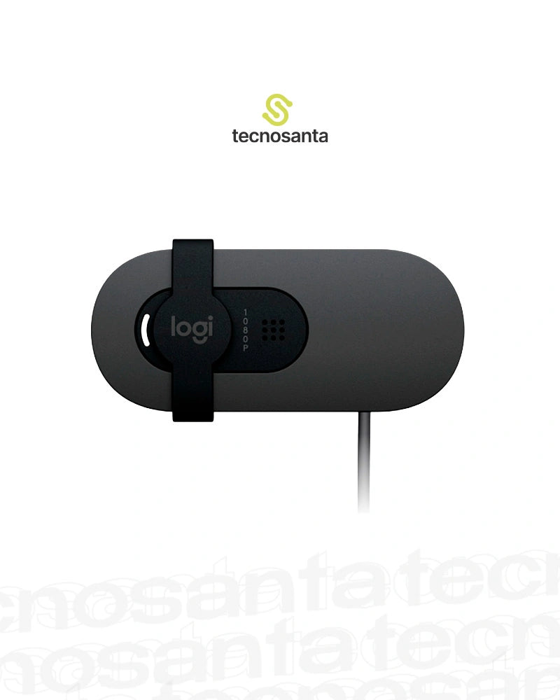 CAMARA WEB LOGITECH BRIO 100 - FHD 1080P - 2MP -CAMPO VISUAL 58° - MICROFONO OMNIDIRECCIONAL - USB-A - NEGRA