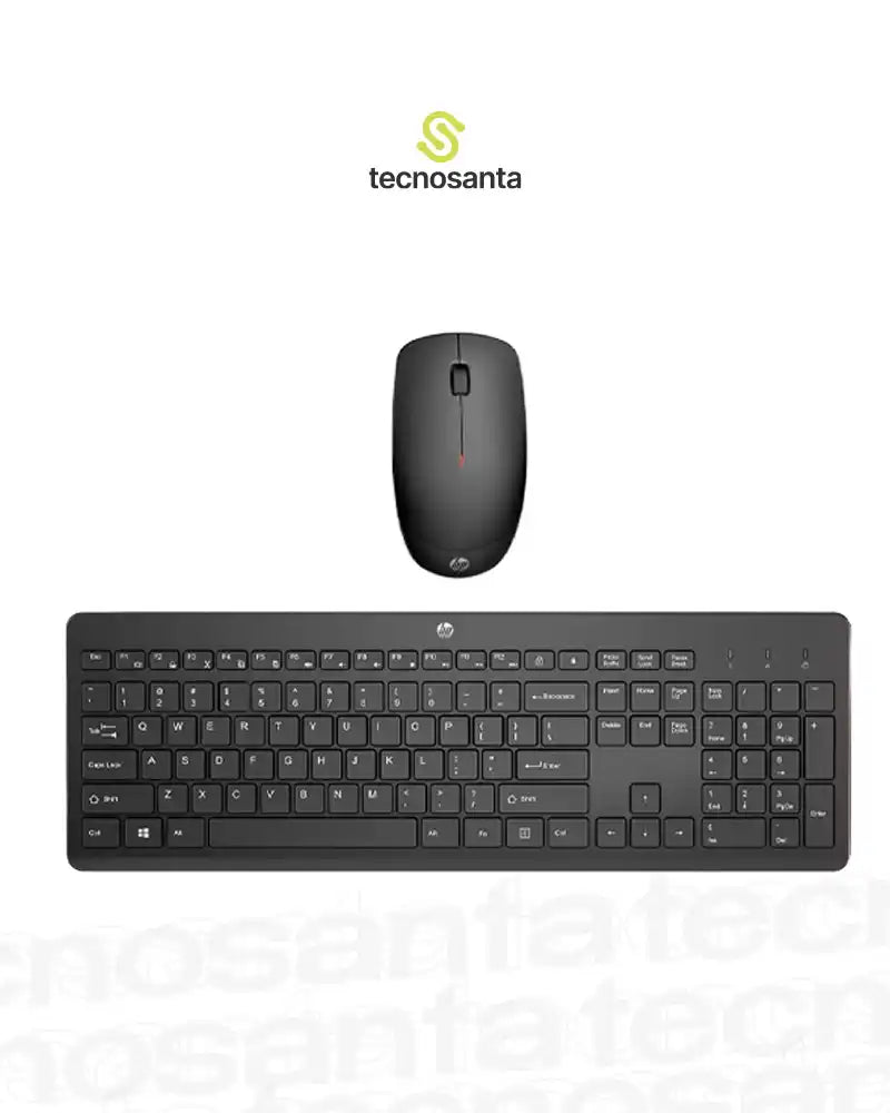COMBO TECLADO Y MOUSE HP 230 - INALAMBRICO - NEGRO - 18H24AA#ABM