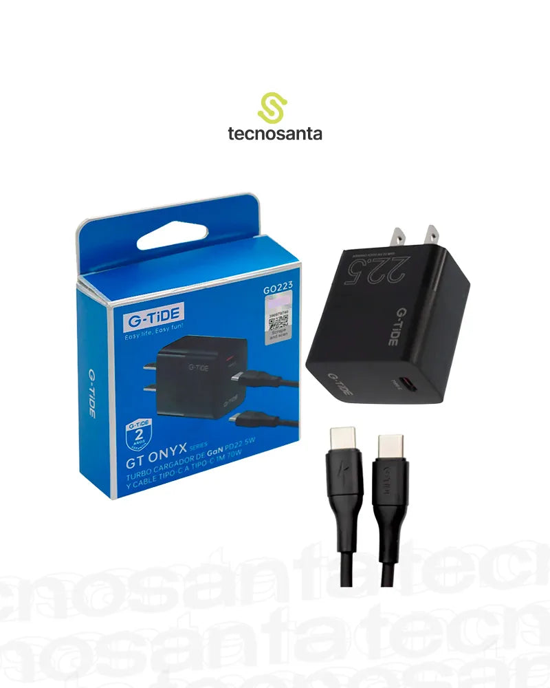 Cargador Carga Rápida Tipo C G-TIDE GO233 de 70W
