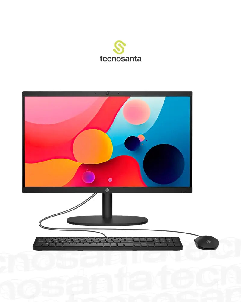 COMPUTADOR TODO EN UNO HP 22-DG0205LA - INTEL N100 - 8GB DDR5 - 512GB SSD - PANTALLA 21,5" FHD - NO DVD - HDMI - RJ45 - FREDDOS - NEGRO
