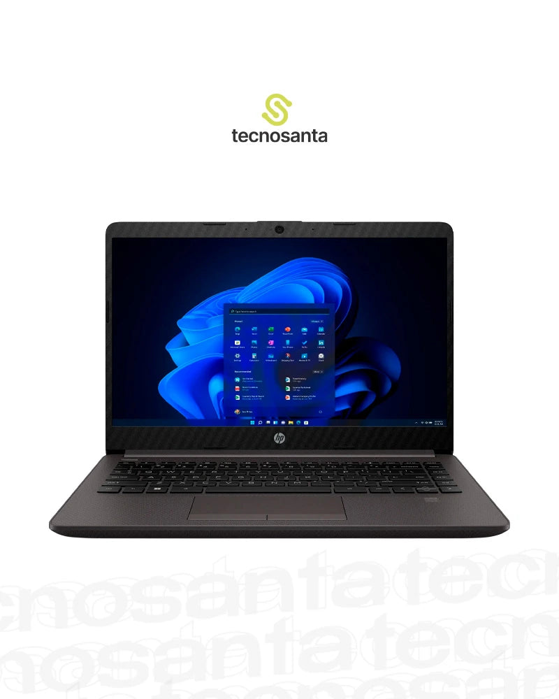 Portátil HP 245 G10 - AMD RYZEN 3 7330U - 8GB DDR4 - 512GB SSD - PANTALLA 14" HD - NO DVD - HDMI - FREEDOS - NEGRO