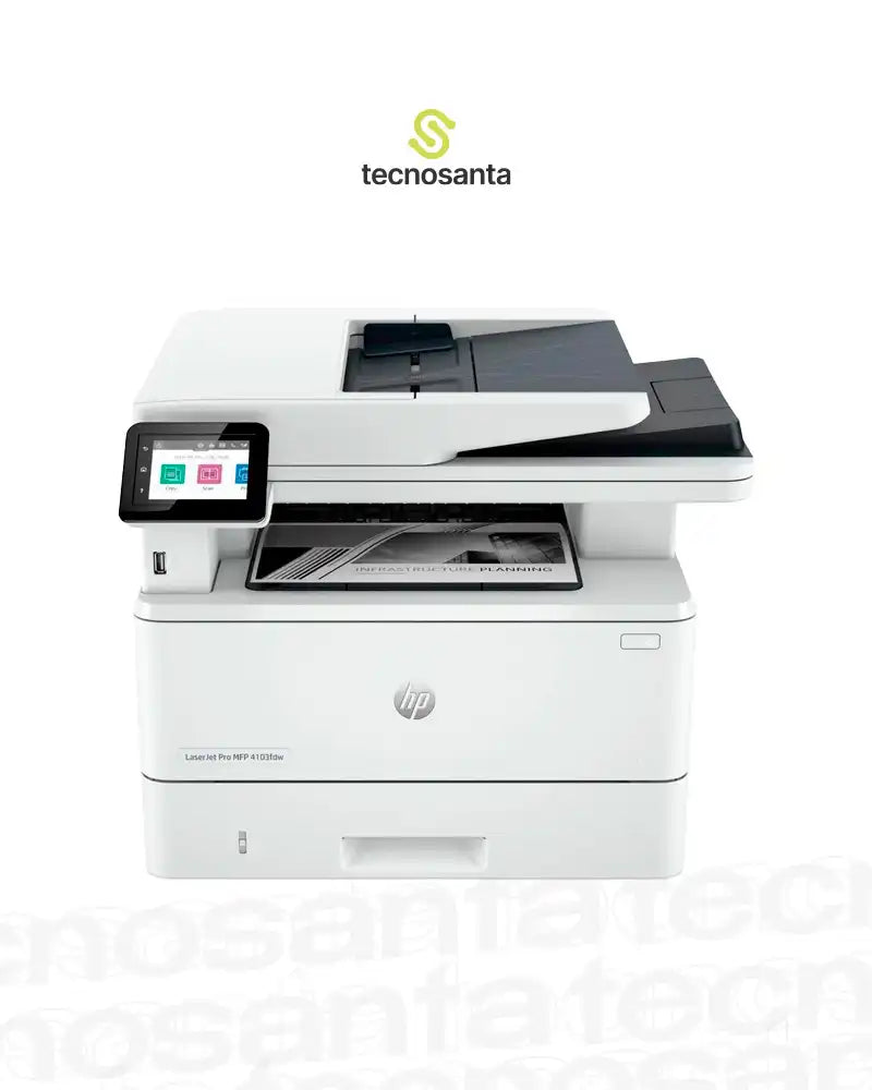 IMPRESORA HP LASERJET PRO MFP 4103FDW - MONOCROMATICA - MULTIFUNCIONAL - IMPRESION DUPLEX - WIFI - ETHERNET - FAX - HASTA 42PPM