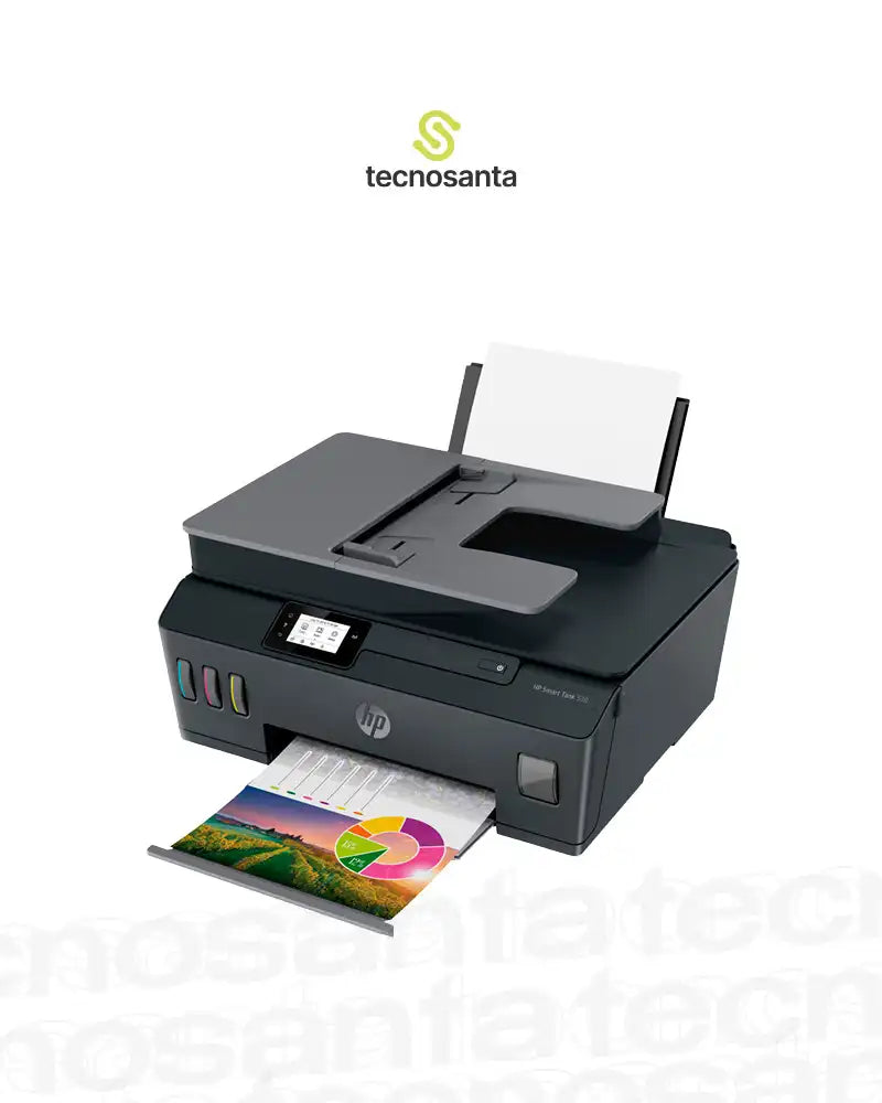 IMPRESORA HP SMART TANK 530 - MULTIFUNCIONAL - ADF - WIFI - AMPLIA Y REDUCE - TINTA CONTINUA