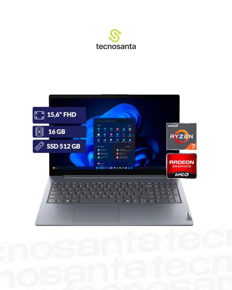 LENOVO V15 G6 ARP - AMD RYZEN 7 170 - 16GB DDR5 - 512GB SSD - PANTALLA 15,6" FHD - NO DVD - HDMI - RJ45 - FREEDOS - LUNA GREY ( 83UU000SLD )
