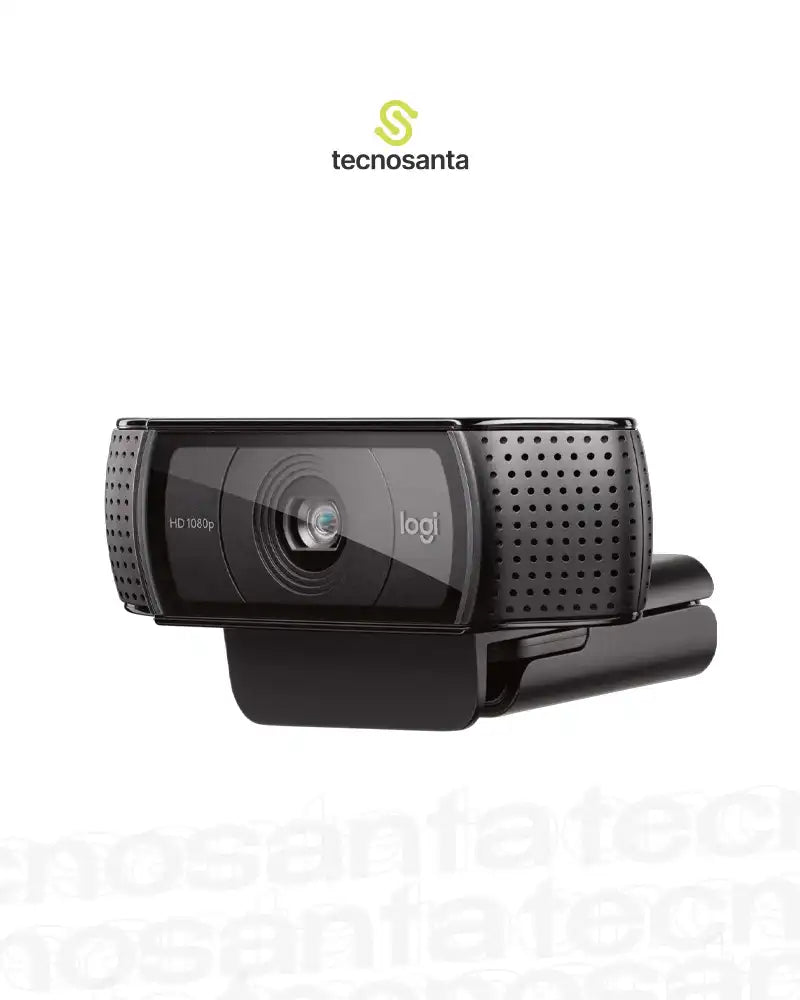 Cámara Web Logitech C920 Pro FHD 1080P 3MP Micrófono Estéreo USB-A Negro