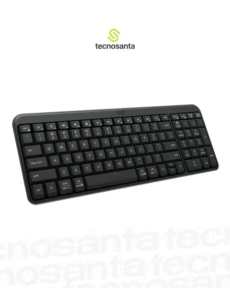 Teclado Logitech K250 Inalámbrico BT Compacto Grafito