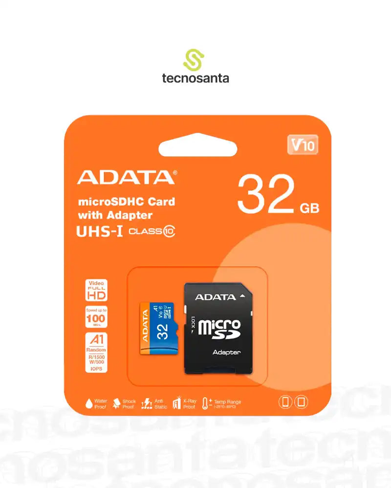 MEMORIA MICRO SD ADATA 32GB CLASE 10