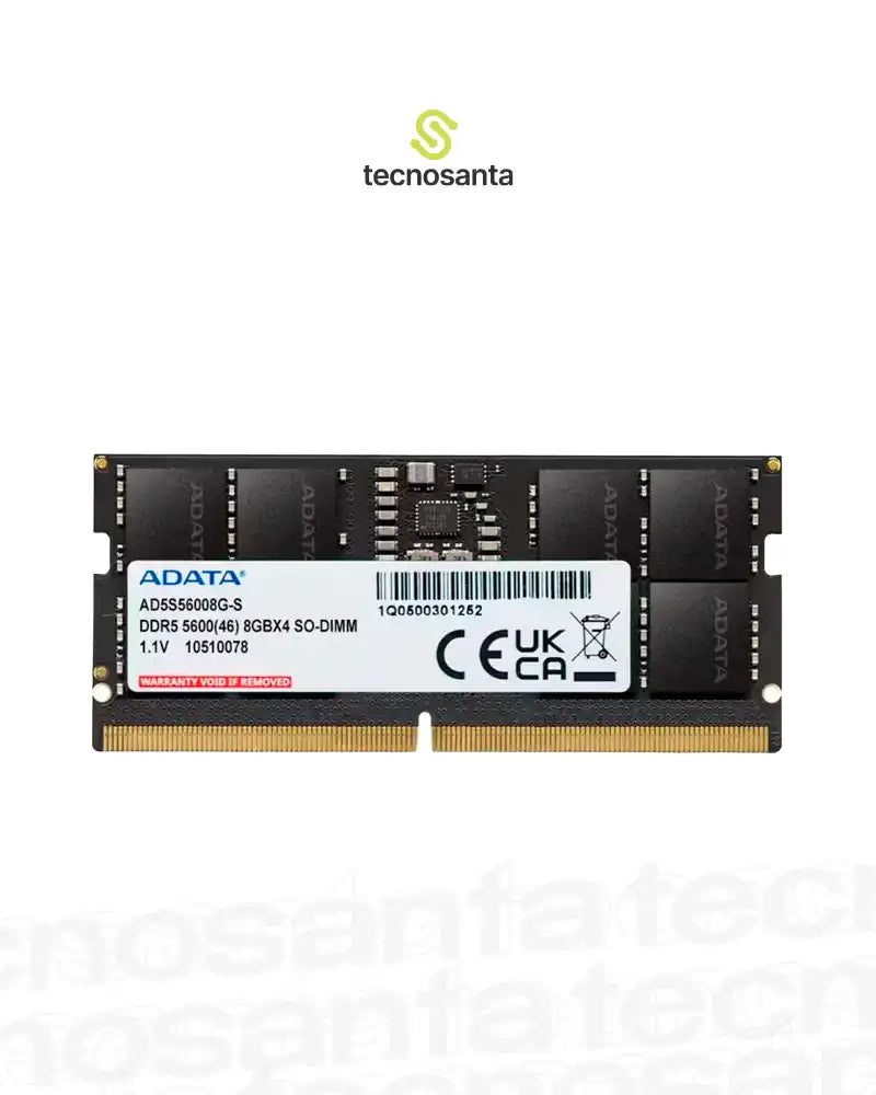 MEMORIA RAM ADATA PARA PORTATIL 8GB DDR5 5600MHZ