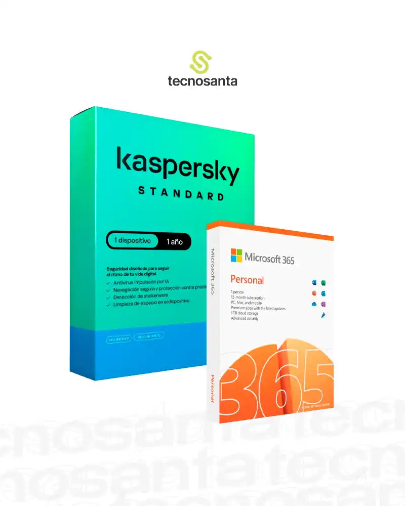 MICROSOFT OFFICE 365 PERSONAL 1 USUARIO 5 DISPOSITIVOS ESD + KASPERSKY 1 USUARIO .STANDARD 12 MESES - PINES VIRTUALES