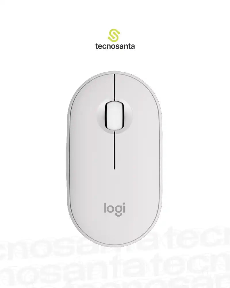 MOUSE LOGITECH PEBBLE M350 - INALAMBRICO - BLUETOOTH - SILENCIOSO - BLANCO - TECNOLOGIA SILENT TOUCH - COMPACTO