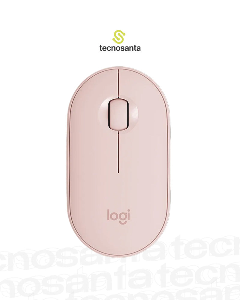 MOUSE LOGITECH PEBBLE M350 - INALAMBRICO - BLUETOOTH - SILENCIOSO - ROSA - TECNOLOGIA SILENT TOUCH - COMPACTO
