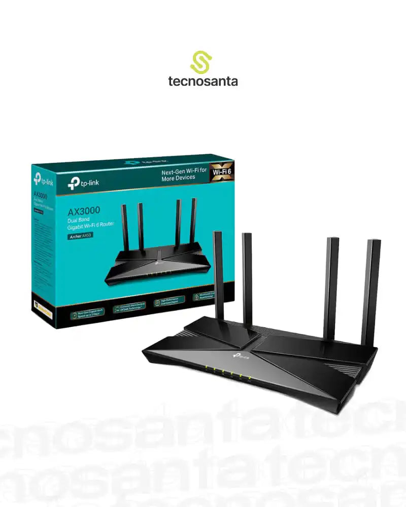 ROUTER TP-LINK ARCHER AX53 - DUAL BAND - AX3000 - 4 ANTENAS - WIFI 6