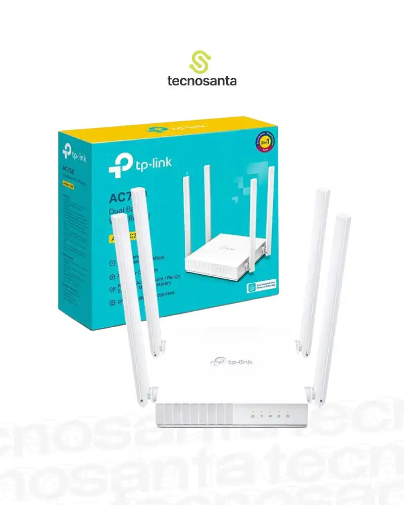 ROUTER TP-LINK ARCHER C24 - DUAL BAND - AC750 - 4 ANTENAS