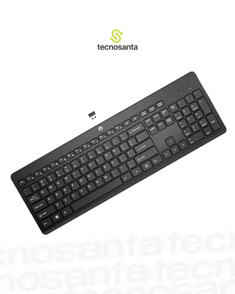 TECLADO HP 230 - INALAMBRICO - NEGRO - 3L1E7AA#ABM