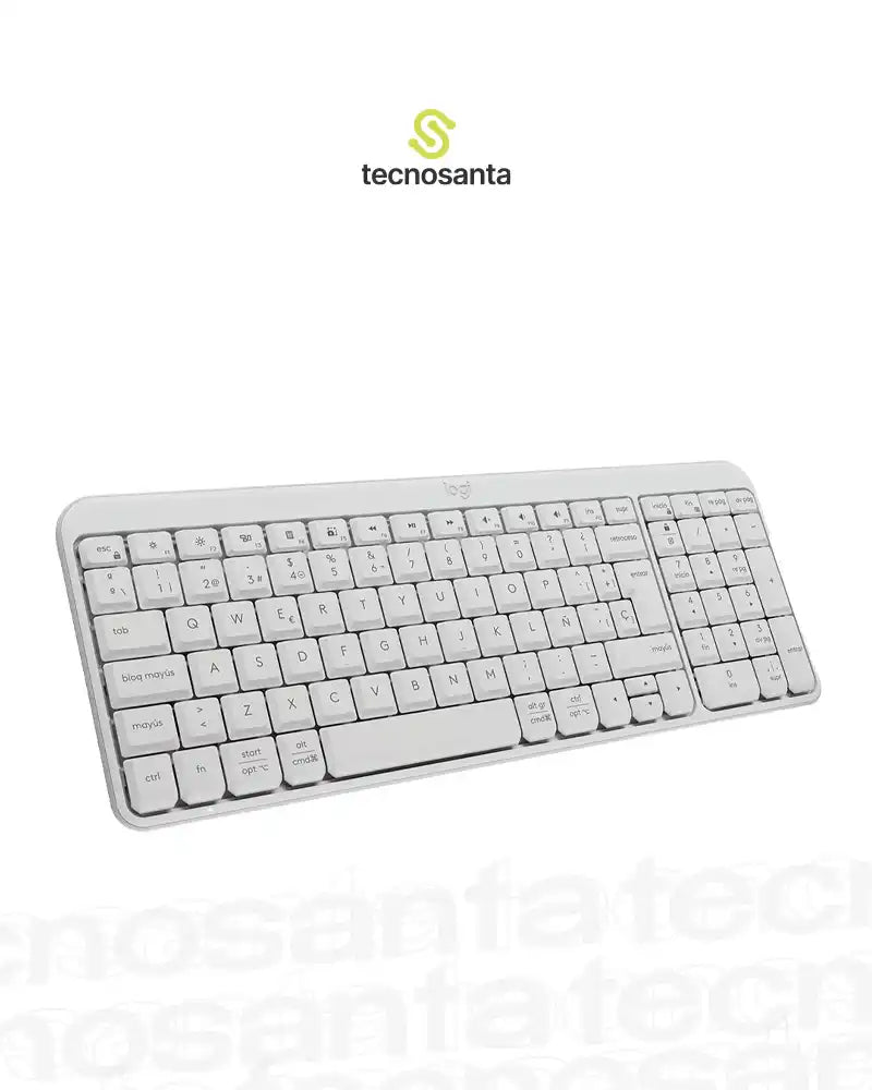 TECLADO LOGITECH K250 - INALAMBRICO - BLUETOOTH - COMPACTO - BLANCO