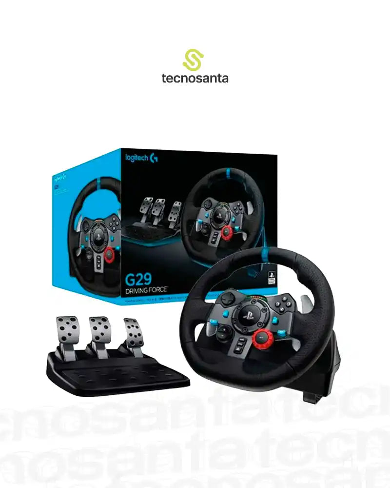 TIMON GAMING LOGITECH G29 - INCLUYE PEDALES - COMPATBLE CON PS3 / PS4/ PS5 / PC - GIRO DE 900° - PUERTO USB