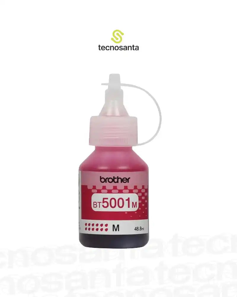 TINTA BROTHER BT5001M MAGENTA - 48,8ML - COMPATIBLE CON T520W - T720W - T920W
