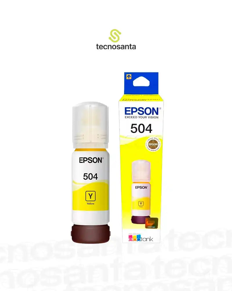 TINTA EPSON T-504 YELLOW COMPATIBLE CON L4150 - L4160 - L4260 - L6161 - L6171 - L6270 - L6191 - L14150.