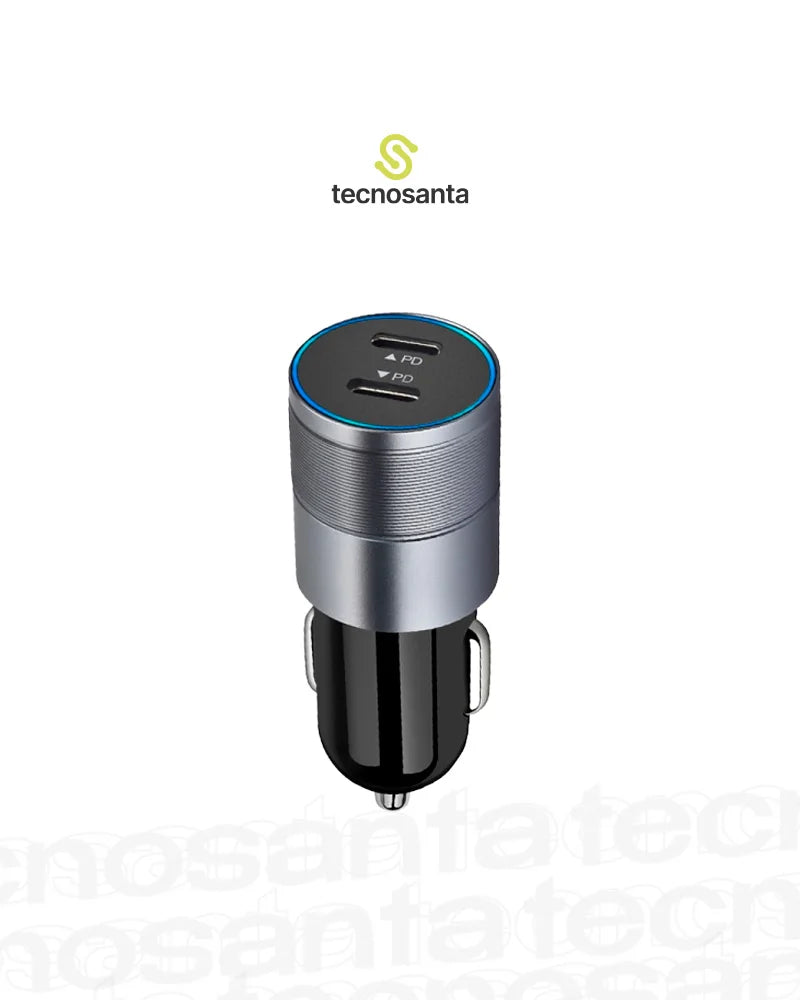 Cargador para automóvil doble USB-C