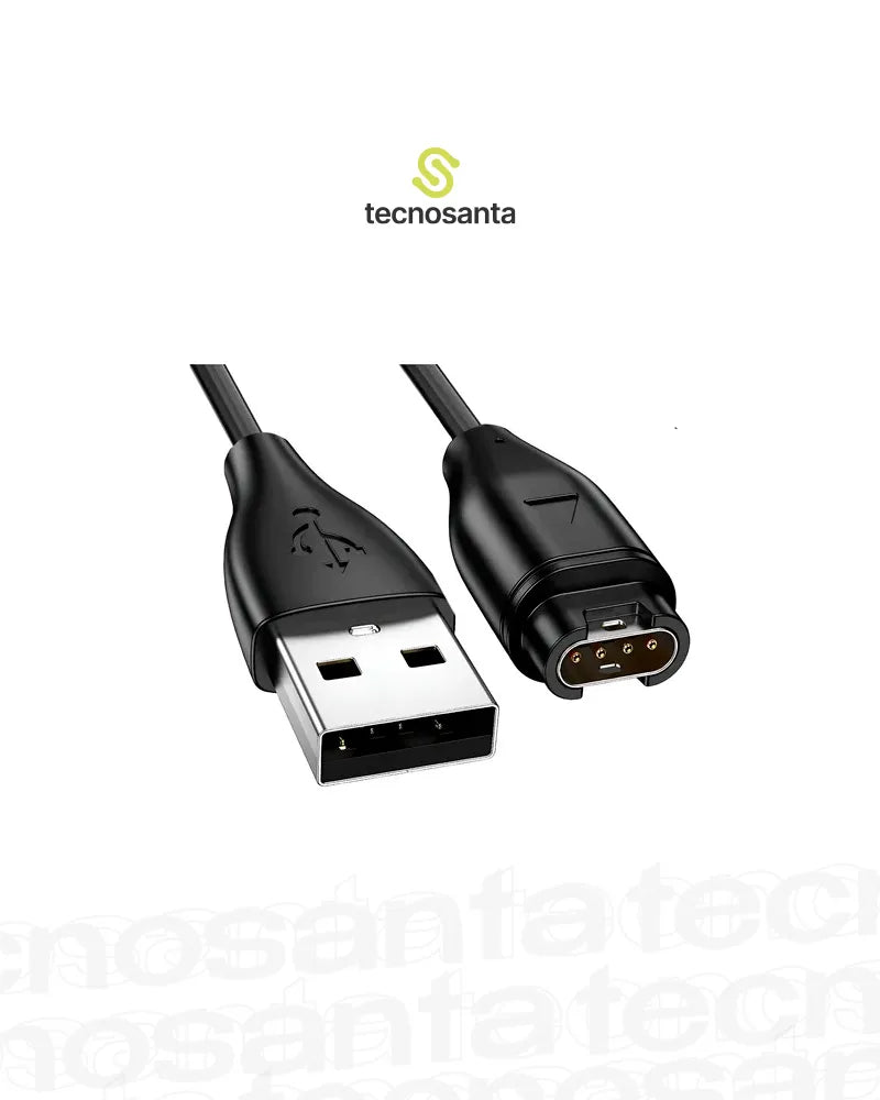 Cable De Carga Reloj Garmin Usb Negro