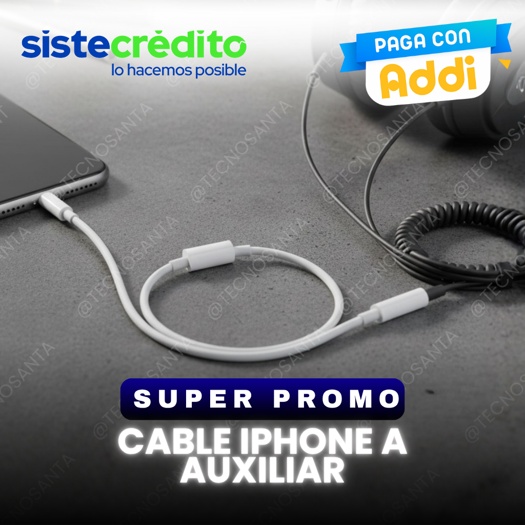 Cable Iphone A Auxiliar