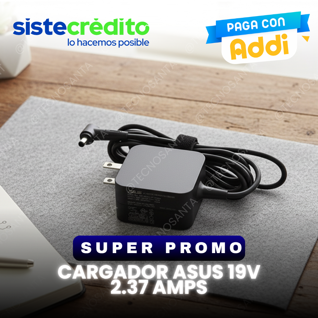 cargador asus 19v 2.37 amps