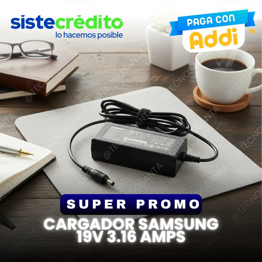 cargador samsung 19v 3.16 amps