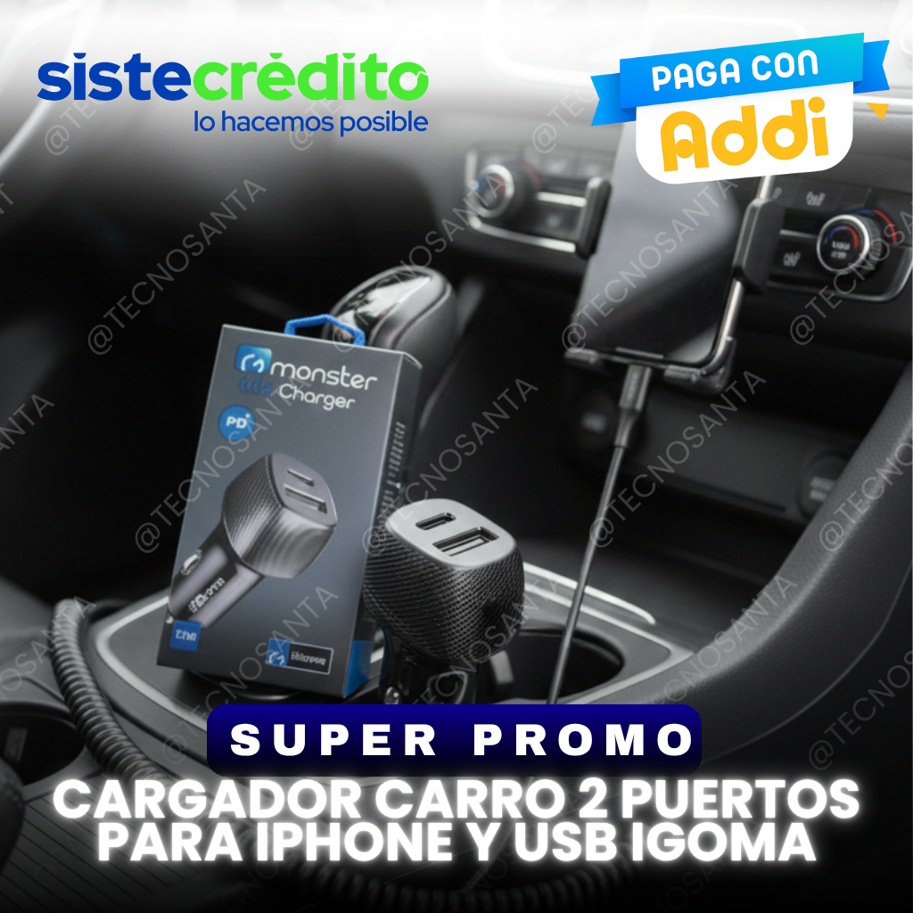 cargador de carro tipo c y usb