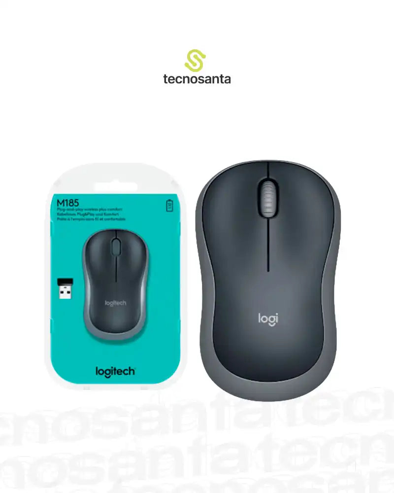 Mouse Logitech M185 Inalámbrico Negro