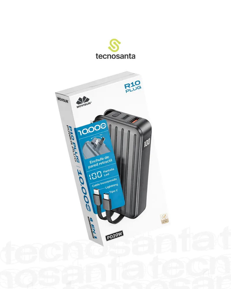 Power bank R10 Plug 10.000MAH Movinsun