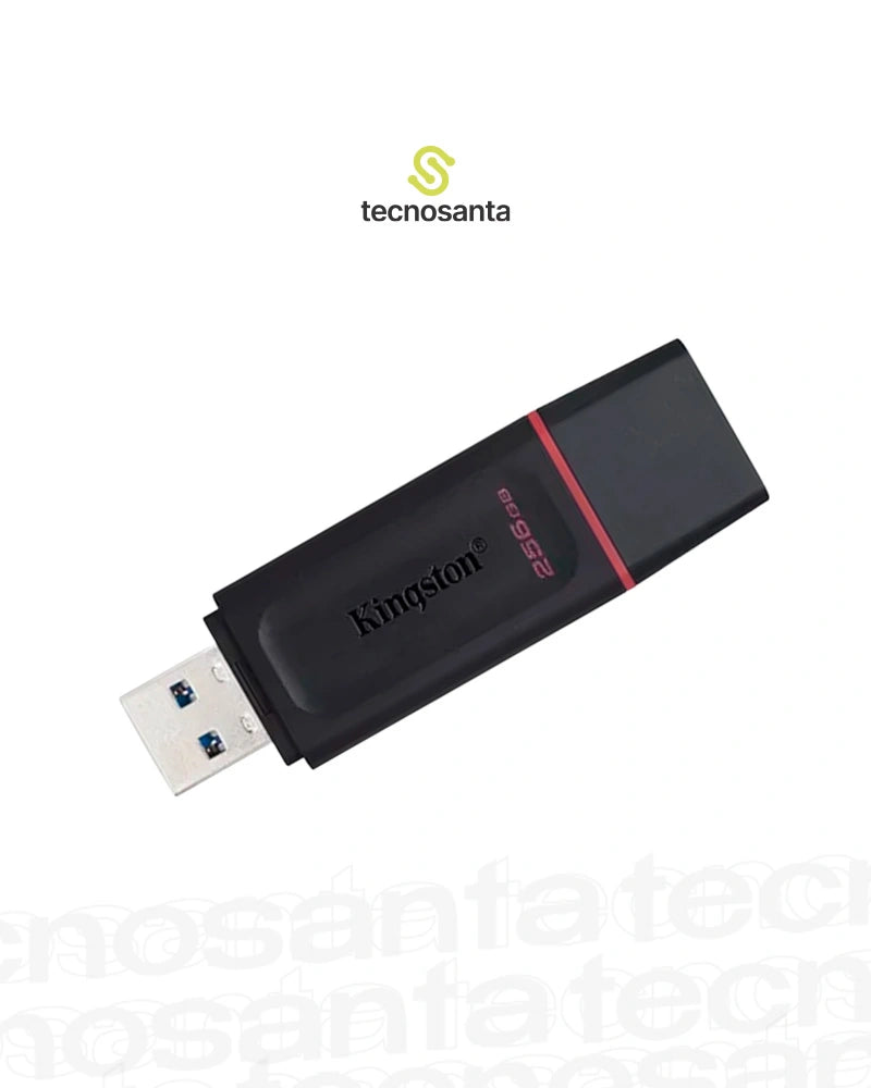 MEMORIA USB KINGSTON DATATRAVELER 3.2 DTX EXODIA- 256GB - NEGRA