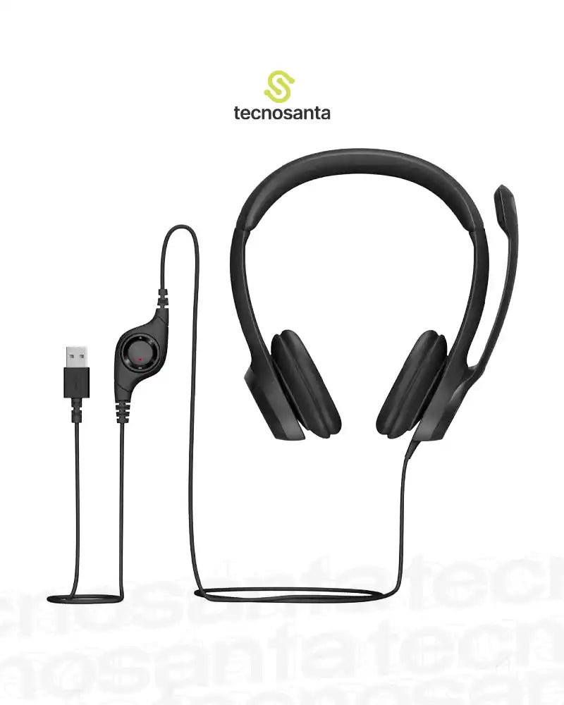DIADEMA LOGITECH H390 - USB - CON MICROFONO - PERMITE CONTROLAR EL VOLUMEN - BLANCA