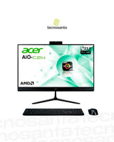 COMPUTADOR TODO EN UNO ACER ASPIRE C24-2G-LR14 - AMD RYZEN 7 5825U - 8GB DDR4 - 512GB SSD - PANTALLA 23,8" FHD - NO DVD - HDMI - RJ45 - FREEDOS - NEGRO