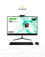 AIO ACER ASPIRE C24-2G-LR14 - AMD RYZEN 7 5825U - 8GB DDR4 - 512GB SSD - PANTALLA 23,8" FHD - NO DVD - HDMI - RJ45 - FREEDOS - NEGRO