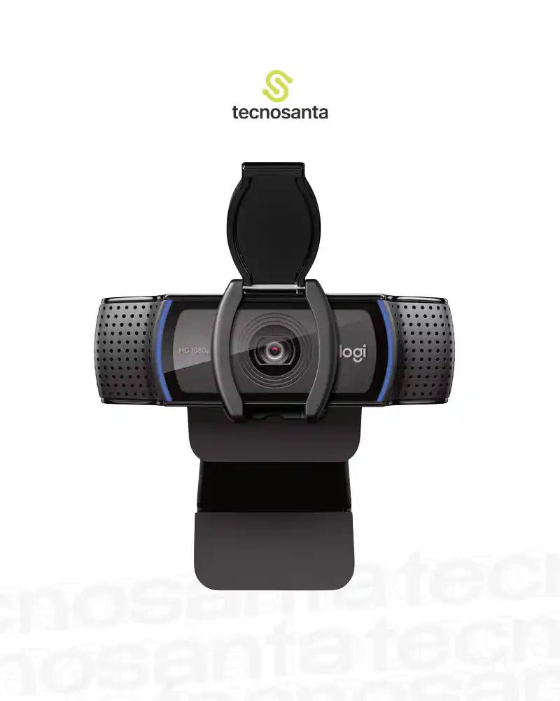 CAMARA WEB LOGITECH C920S PRO - FHD 1080P - 3MP - CAMPO VISUAL 78Â° - MICROFONO ESTEREO - USB-A - NEGRA - CON CLIP Y OBTURADOR