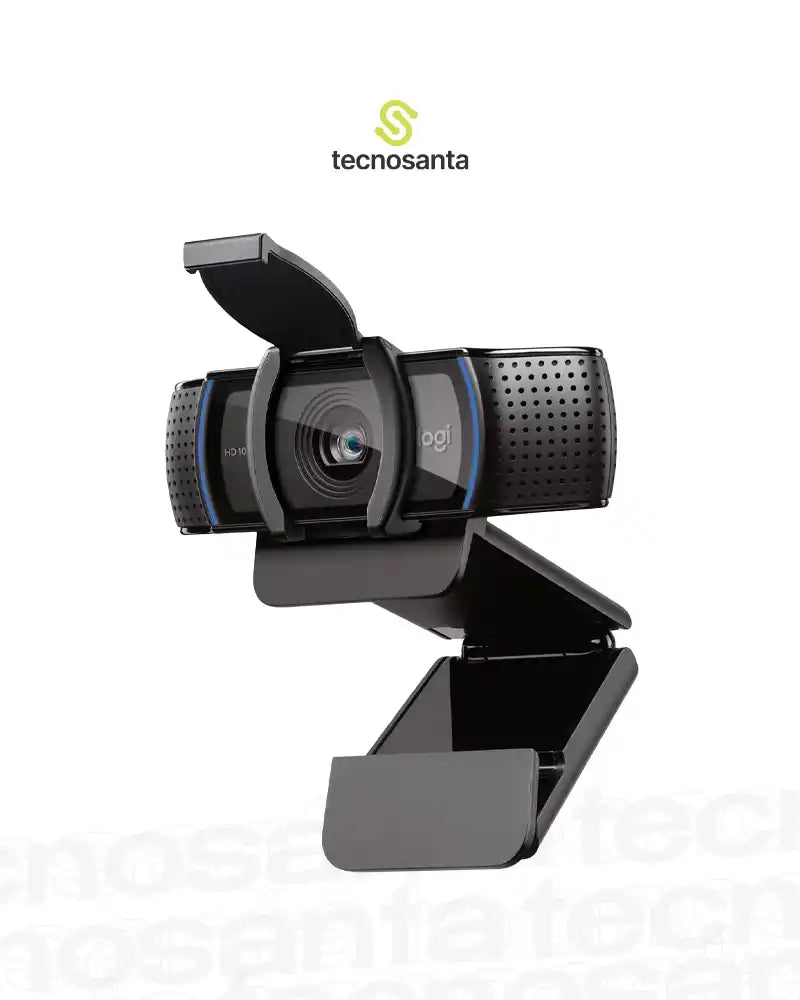 CAMARA WEB LOGITECH C920S PRO - FHD 1080P - 3MP - CAMPO VISUAL 78Â° - MICROFONO ESTEREO - USB-A - NEGRA - CON CLIP Y OBTURADOR