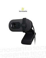 CAMARA WEB LOGITECH BRIO 100 - FHD 1080P - 2MP -CAMPO VISUAL 58° - MICROFONO OMNIDIRECCIONAL - USB-A - NEGRA