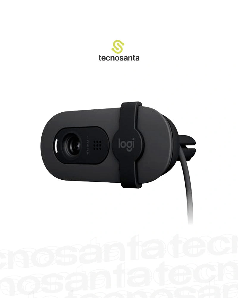 CAMARA WEB LOGITECH BRIO 100 - FHD 1080P - 2MP -CAMPO VISUAL 58° - MICROFONO OMNIDIRECCIONAL - USB-A - NEGRA