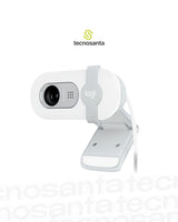 CAMARA WEB LOGITECH BRIO 100 - FHD 1080P - 2MP -CAMPO VISUAL 58° - MICROFONO OMNIDIRECCIONAL - USB-A - BLANCA