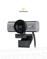 CAMARA WEB LOGITECH MX BRIO - UHD 4K/30 FPS - CAMPO VISUAL 90°/78°/65° - 2 MICROFONOS - USB-C - NEGRA - CON CLIP Y TAPA - LENTE EN CRISTAL