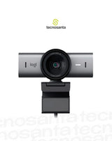 CAMARA WEB LOGITECH MX BRIO - UHD 4K/30 FPS - CAMPO VISUAL 90°/78°/65° - 2 MICROFONOS - USB-C - NEGRA - CON CLIP Y TAPA - LENTE EN CRISTAL