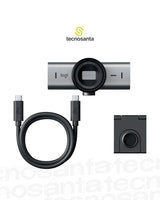 CAMARA WEB LOGITECH MX BRIO - UHD 4K/30 FPS - CAMPO VISUAL 90°/78°/65° - 2 MICROFONOS - USB-C - NEGRA - CON CLIP Y TAPA - LENTE EN CRISTAL