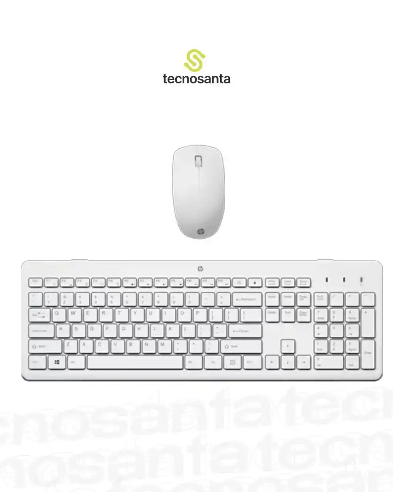 COMBO TECLADO Y MOUSE HP 230 - INALAMBRICO - BLANCO - 3L1F0AA#ABM
