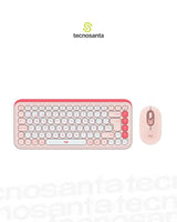 COMBO TECLADO Y MOUSE LOGITECH POP ICON - INALAMBRICO - BLUETOOTH - SILENCIOSO - TECLAS DE ACCION Y PERSONALIZABLES - LILA Y BLANCO