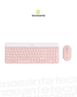 COMBO TECLADO Y MOUSE LOGITECH MK470 - INALAMBRICO - SLIM - MINIMALISTA - SILENT TOUCH - ROSA