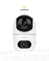 DAHUA DH-H3D - DOBLE LENTE 3MP 2K - VISTA 360 - INC MICROFONO Y ALTAVOZ - BOTON DE LLAMADA - HASTA 256GB - DETECCION AI - WIFI 6 DUAL BAND - RJ45